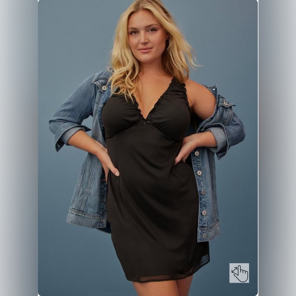 Festi Mini Bodycon Dress - Mesh Ruffle Bow Blac